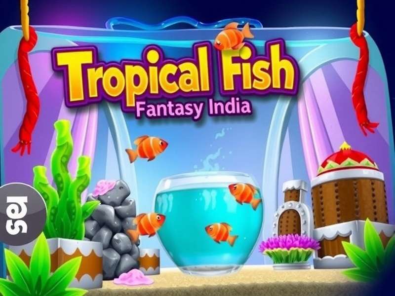 Tropical Fish Fantasy India Core Gameplay Tropical Fish Fantasy India Core Gameplay - Player Maintaining Aquarium with Indian Decorations